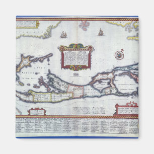Íman Mapa das Bermudas