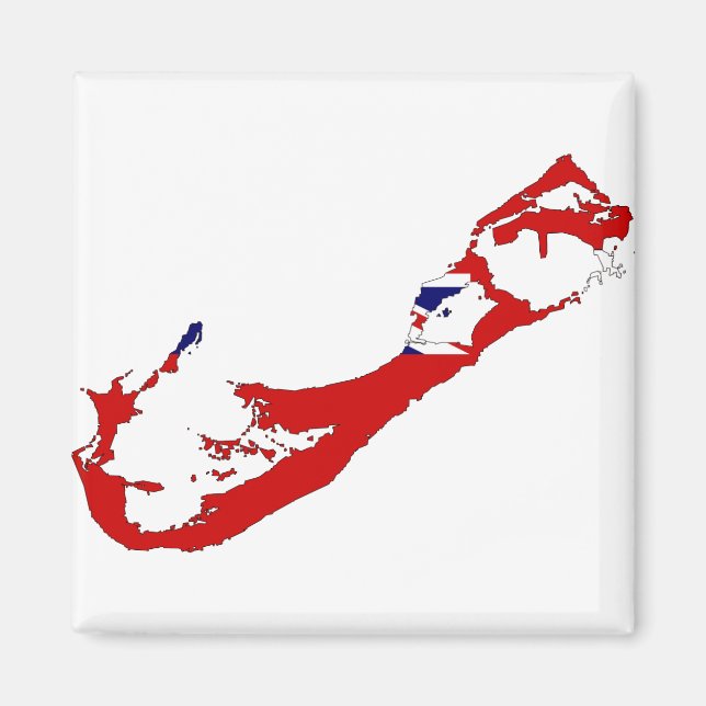 Íman Mapa das Bermudas BM (Frente)