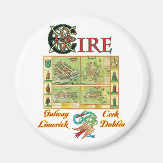 Íman Mapa das cidades do Eire