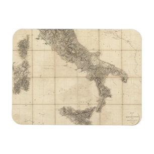 Íman Mapa das costas sul-italianas e adjacentes