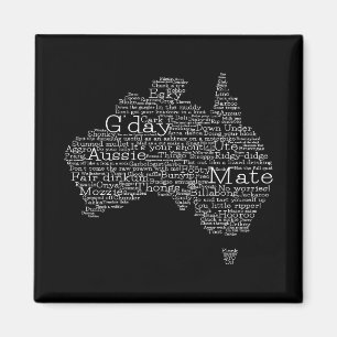 Íman Mapa das gírias australianas