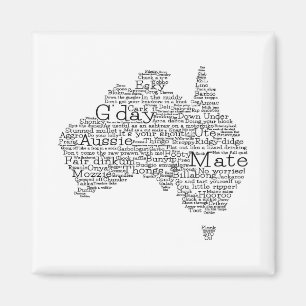 Íman mapa das gírias australianas