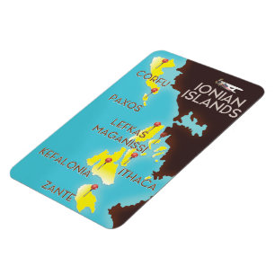 Íman Mapa das Ilhas Jonas poster.