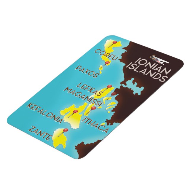 Íman Mapa das Ilhas Jonas poster. (Left Side)