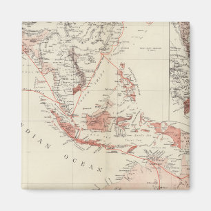 Íman Mapa de 3Sudeste Asiático & de Austrália norte