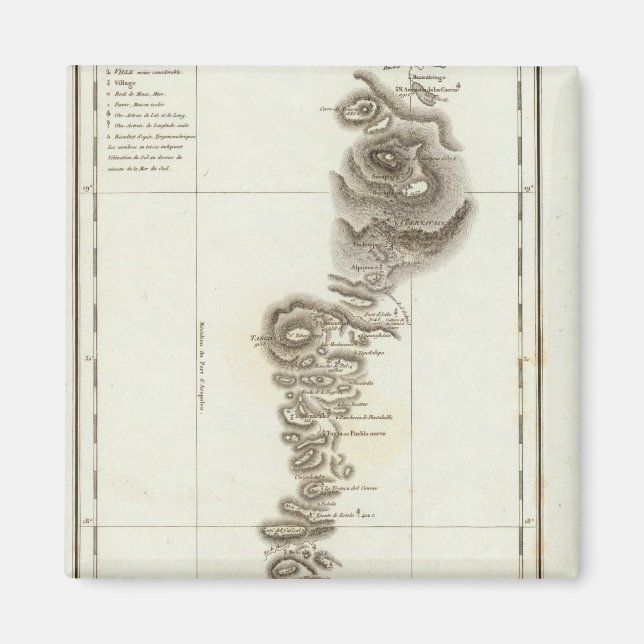 Íman Mapa de Acapulco para a Cidade do México (Frente)