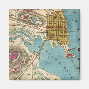 Íman Mapa de Alexandria VA e Cidades Vizinhas