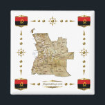 Íman Mapa de Angola   Imagem de Bandeiras<br><div class="desc">Este design é constituído por um mapa angolano,  dentro de uma fronteira com a bandeira nacional.
O design funciona melhor em ímãs quadrados.
Você pode adicionar seu próprio texto/gráficos usando o 'Personalizar!'característica.





© 2010 FlagAndMap.
Mapa derivado de imagens em:http://www.lib.utexas.edu/maps/</div>