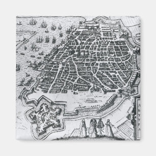 Íman Mapa de Antuérpia, 1598