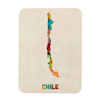 Íman Mapa de Aquarela do Chile