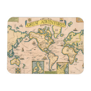 Íman Mapa de Aventuras de Excelentes