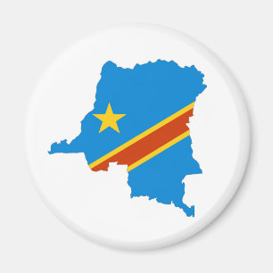 Íman mapa de bandeira do país do congo zaire