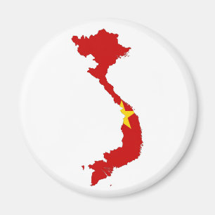 Íman mapa de bandeira do país do vietname