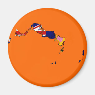 Íman Mapa de bandeira Turcos e Caicos