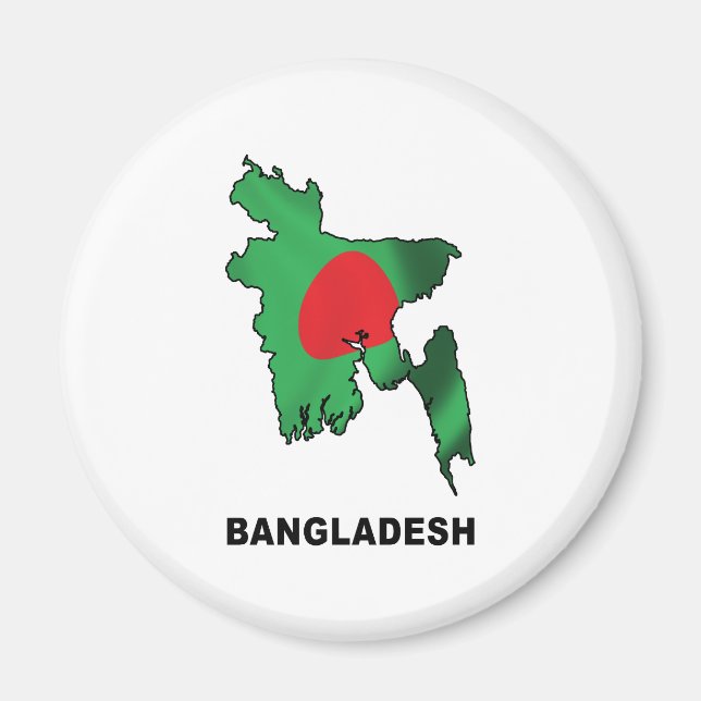 Íman Mapa De Bangladesh (Frente)