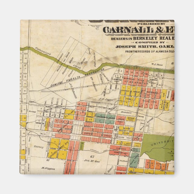 Íman Mapa de Berkeley (Frente)