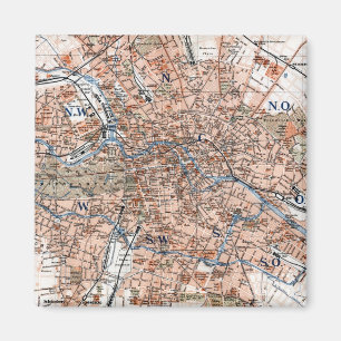 Íman Mapa de Berlim Alemanha (1894)