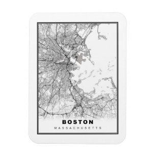 Íman Mapa de Boston