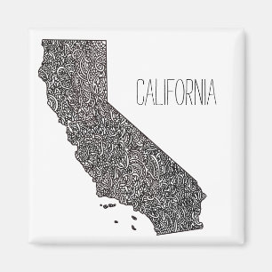 Íman Mapa de Califórnia