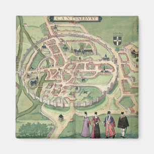 Íman Mapa de Canterbury, 'de Civitates Orbis Terrarum