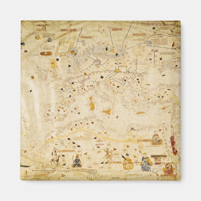 Íman Mapa de Carlos V, Mapa da Mecia (Frente)