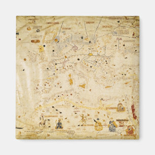 Íman Mapa de Charles V, mapa de Mecia