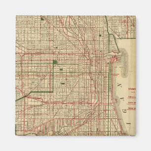 Íman Mapa de Chicago de Blanchard