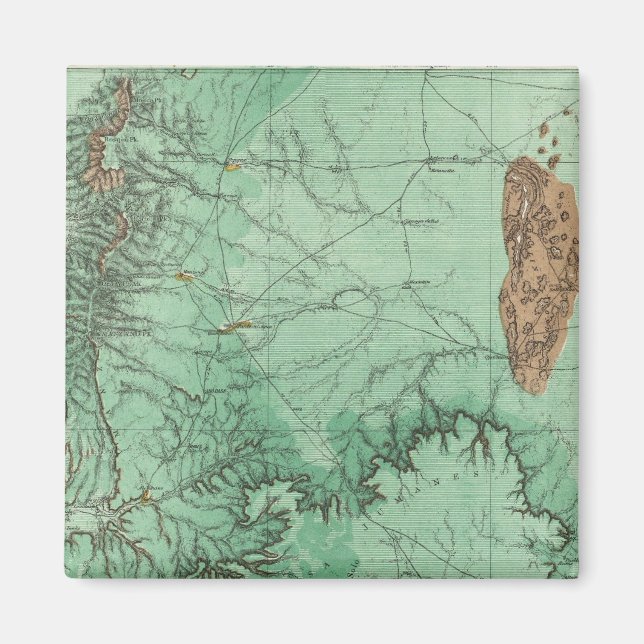 Íman Mapa de Classificação de Terra do Novo México (Frente)