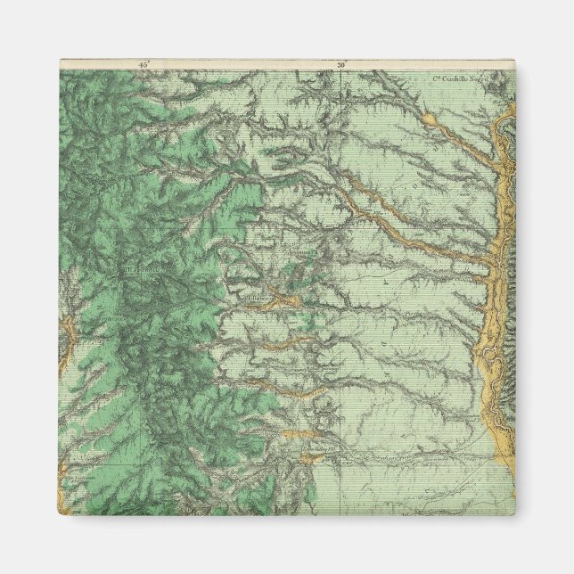 Íman Mapa de Classificação de Terra do Sudoeste do Novo (Frente)