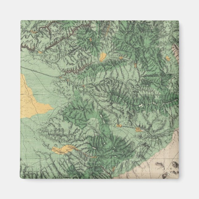 Íman Mapa de Classificação de Terra do Sul da Califórni (Frente)