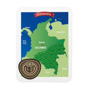 Íman Mapa de Colômbia