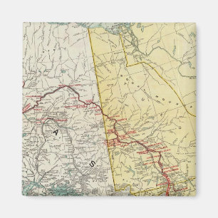 Íman Mapa De Conexões E Rotas De Yukon Branco