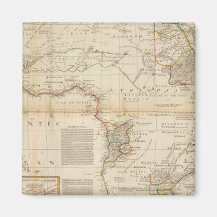 Íman Mapa de cor manual da África composta