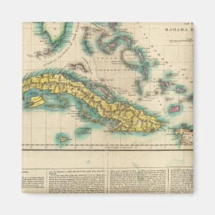 Íman Mapa De Cuba E Das Ilhas Do Bahama