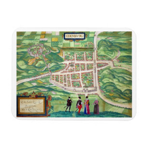 Íman Mapa de Edimburgo, 'de Civitates Orbis Terrarum