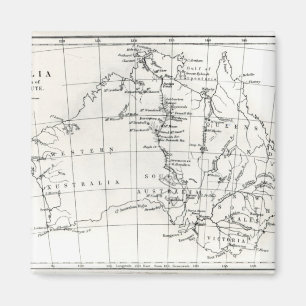Íman Mapa de esboço de Austrália