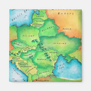 Íman Mapa de Europa Oriental