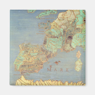 Íman Mapa de France, espanha e de África noroeste