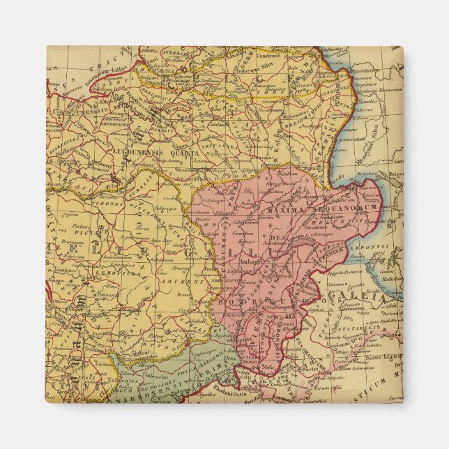 Íman Mapa de Gália (Frente)