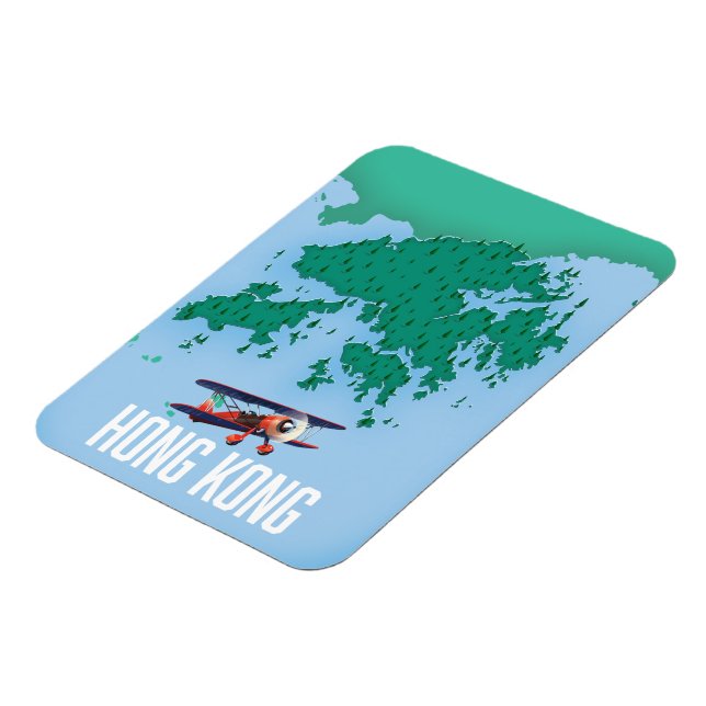 Íman Mapa de Hong Kong (Left Side)