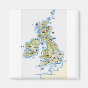 Íman Mapa de ilhas britânicas