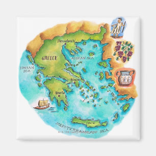Íman Mapa de ilhas da piscina
