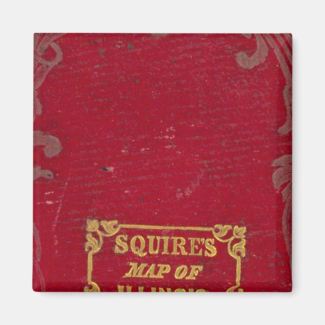 Íman Mapa de Illinois (Frente)