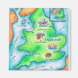 Íman Mapa de Inglaterra
