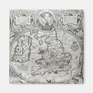 Íman Mapa de Inglaterra durante o reino de