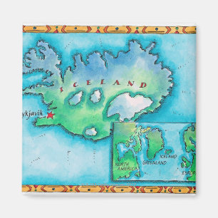 Íman Mapa de Islândia