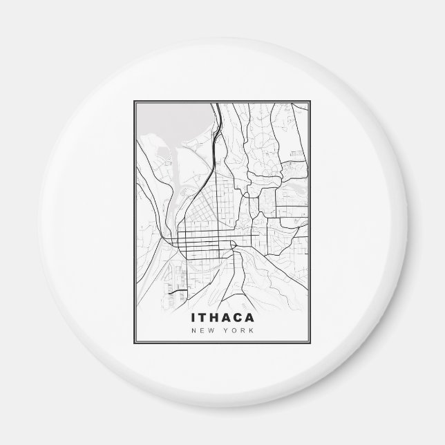 Íman Mapa de Ítaca (Frente)