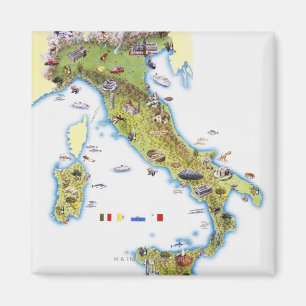 Íman Mapa de Italia