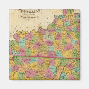 Íman Mapa de Kentucky e Tennessee