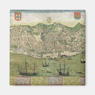 Íman Mapa de Lisboa, de "Civitates Orbis Terrarum"